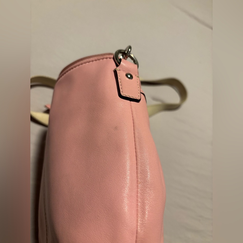 COACH Pink Leather Swing Pack Purse SOHO Crossbody Bag - Picture 7 of 16